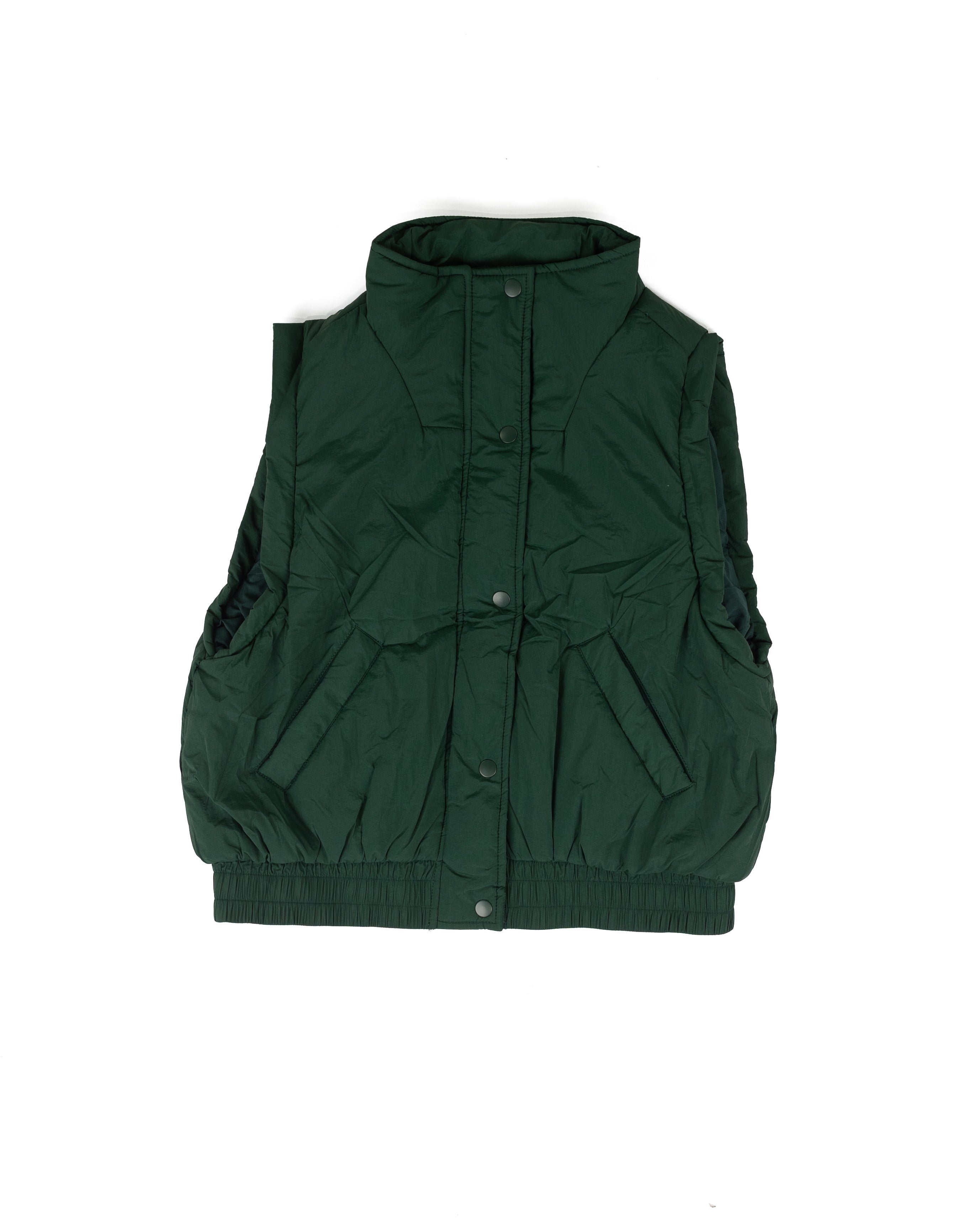 Blu Pepper Women's Hunter Green Puffer Vest