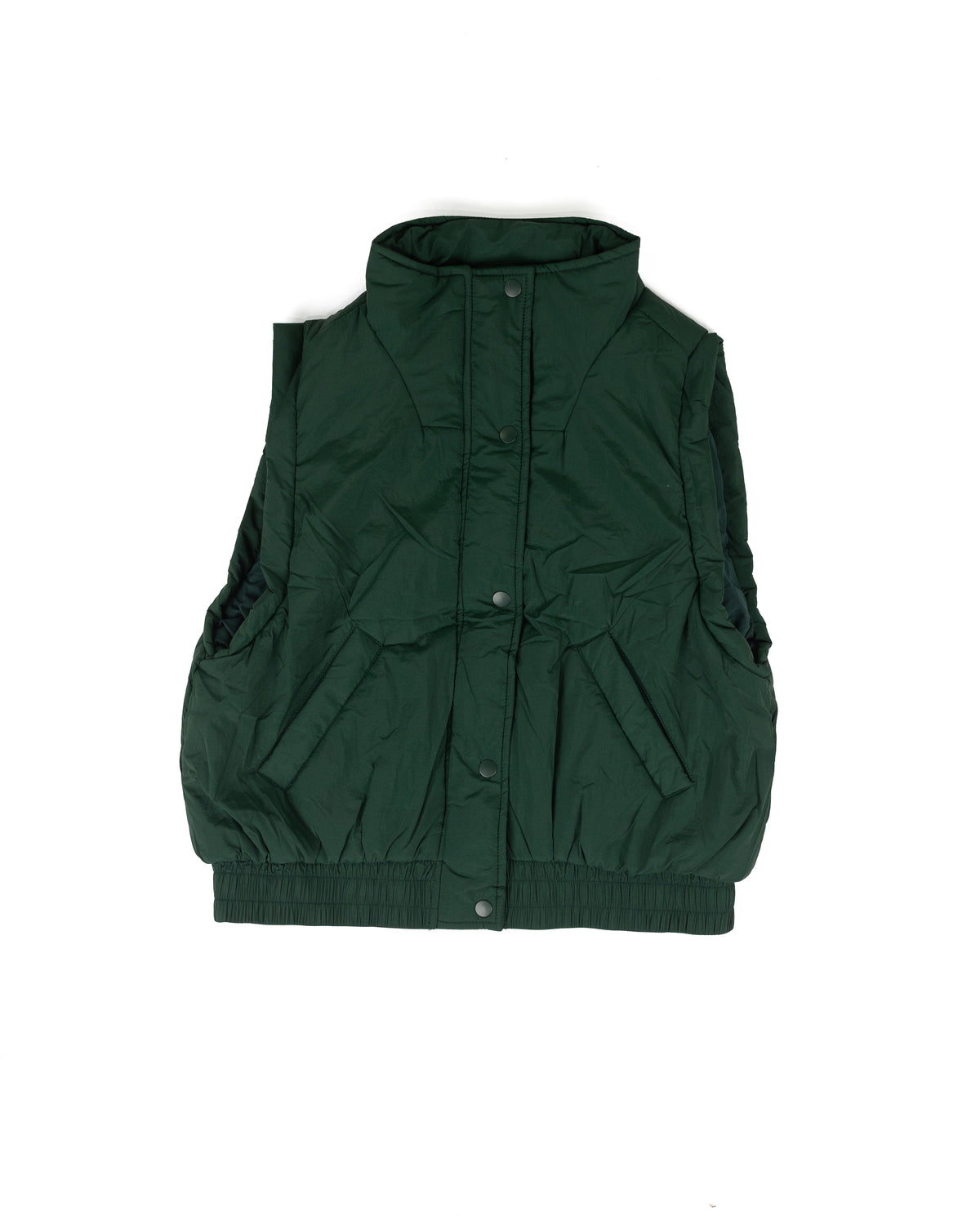 Blu Pepper Women's Hunter Green Puffer Vest 