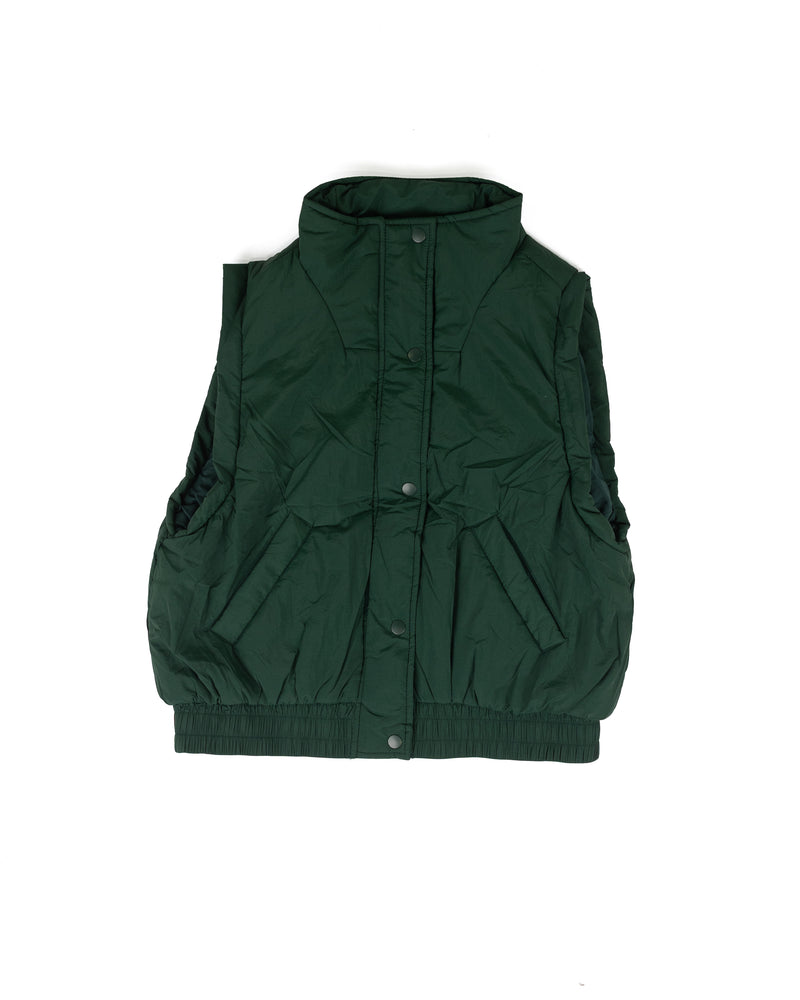 Blu Pepper Women's Hunter Green Puffer Vest 