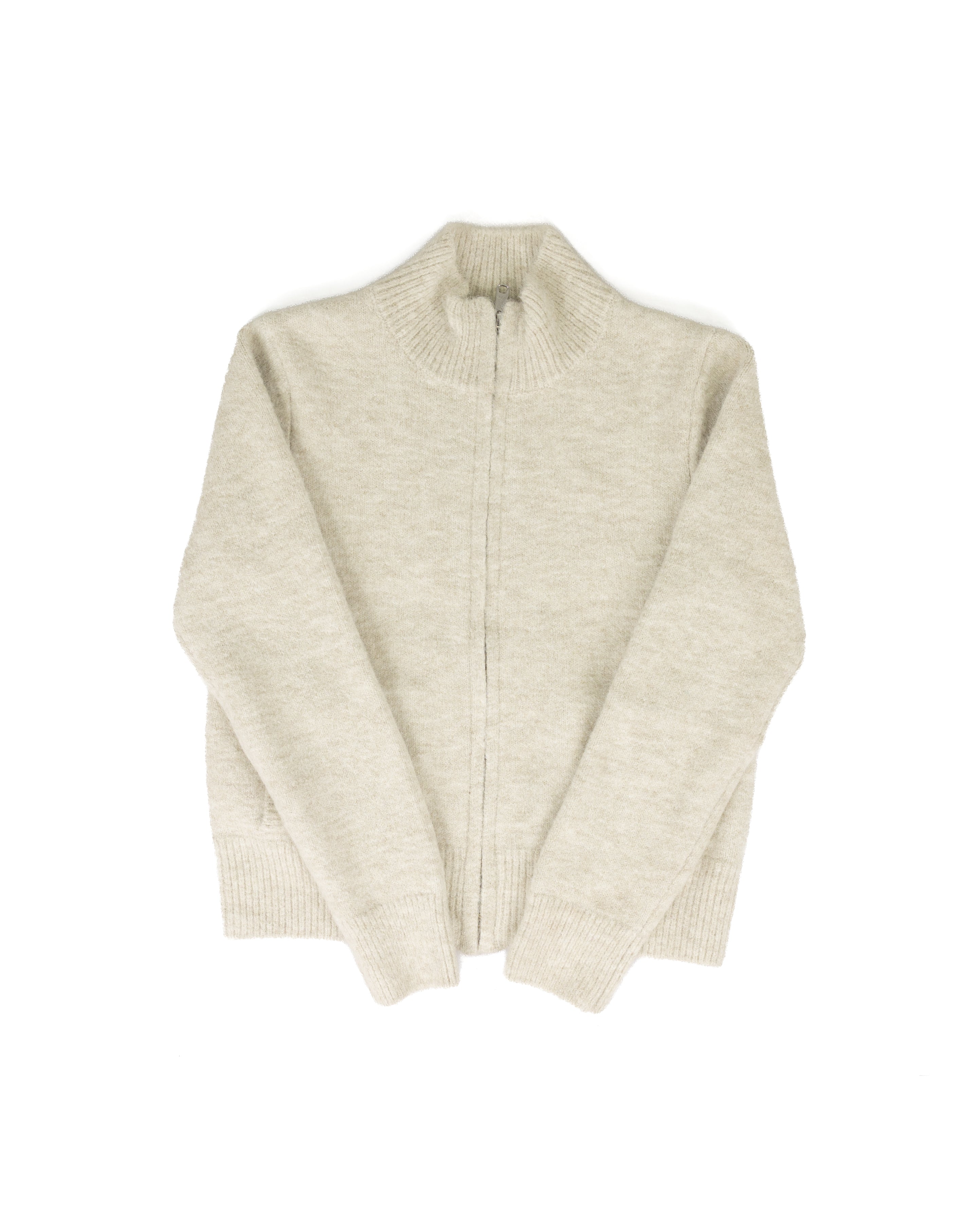 Another Love Women's Cream Rozelle Long Sleeve Mock Neck Jacket