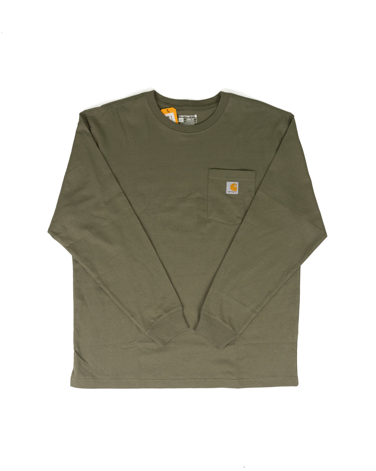 Carhartt Men's Dusty Olive Dearborn Loose Long Sleeve T-shirt K126-DOV