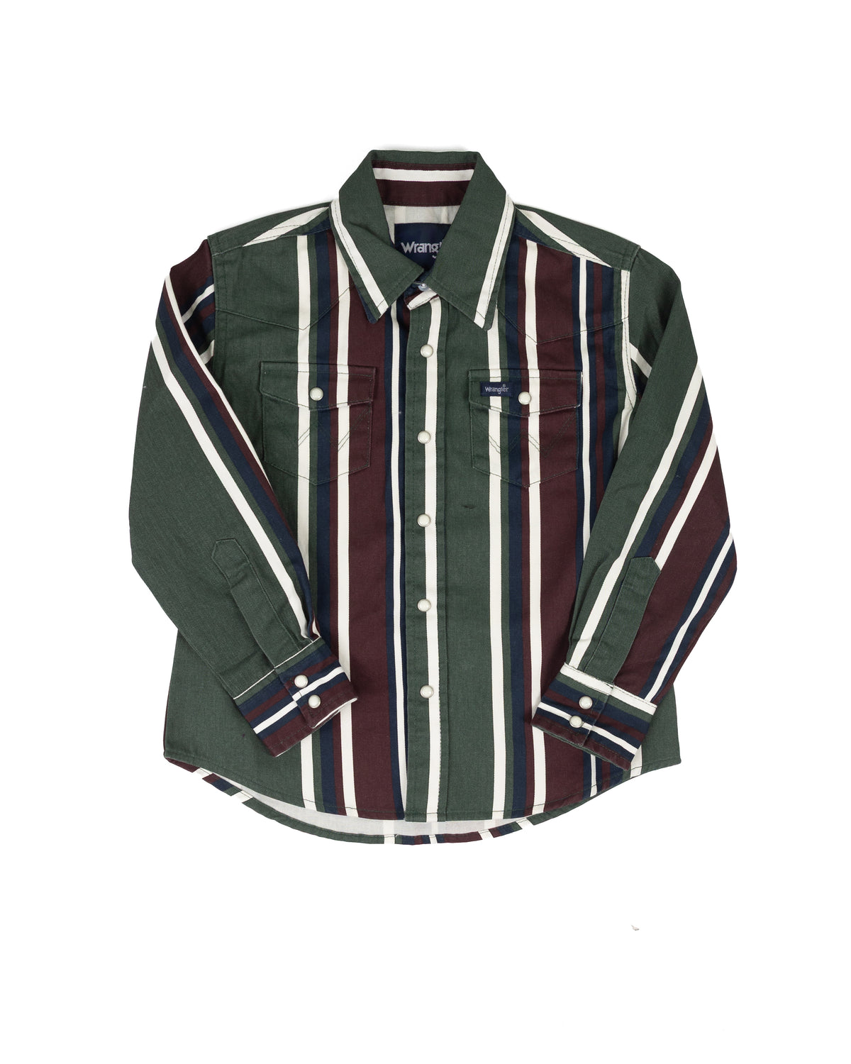 Wrangler Boy's Green and Purple Striped Brushpopper 112385823