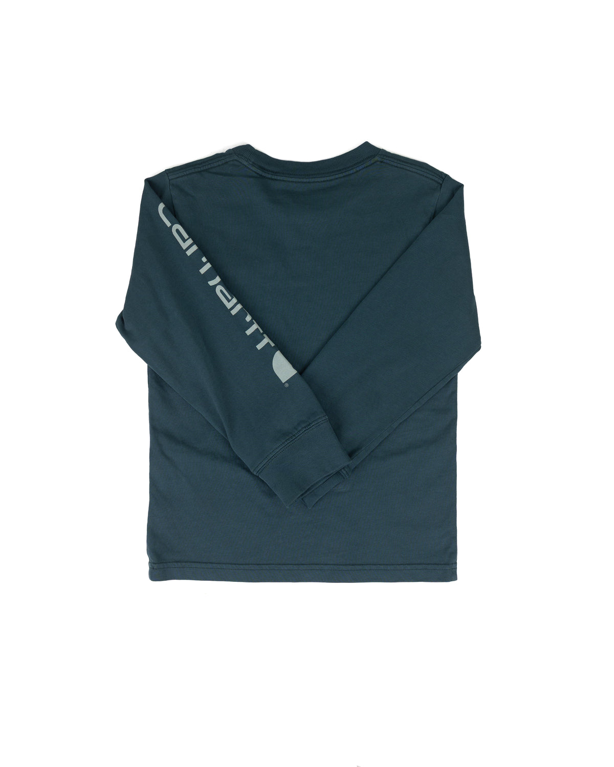 Carhartt Boy's Dark Teal Long Sleeve Pocket T-shirt (2T-4T) CA6885HV1W-BA1