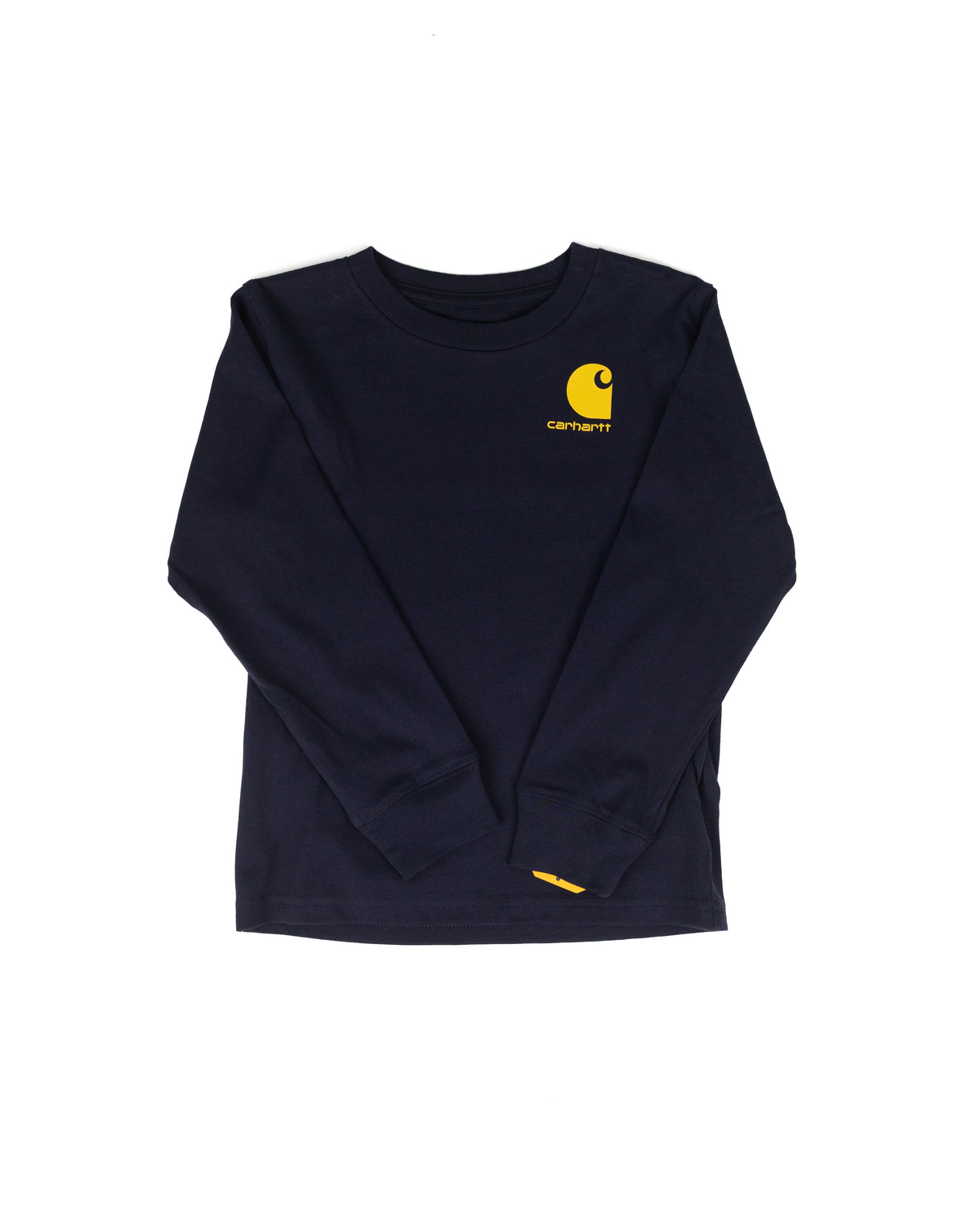 Carhartt Boy's Long Sleeve Navy T-shirt (2T-4T) CA6892N89-BA1