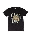 Women's Black Short Sleeve Game Day Camo Helmet T-shirt 