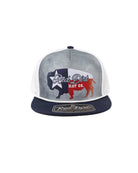 Red Dirt Hat Co Men's Tejas Gray/Navy and White Snapback RDHC-635