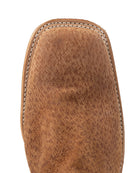 Fenoglio Men's Cognac Boar with Black Top Square Toe Boots