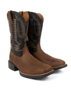 Justin Men's Brown/Black Gage 11" Western Square Toe Boots SE7534