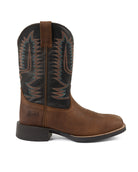 Justin Men's Brown/Black Gage 11" Western Square Toe Boots SE7534