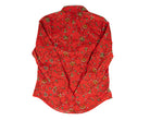 Cruel Denim Women's Long Sleeve Red Floral Snap Shirt CTW7554001