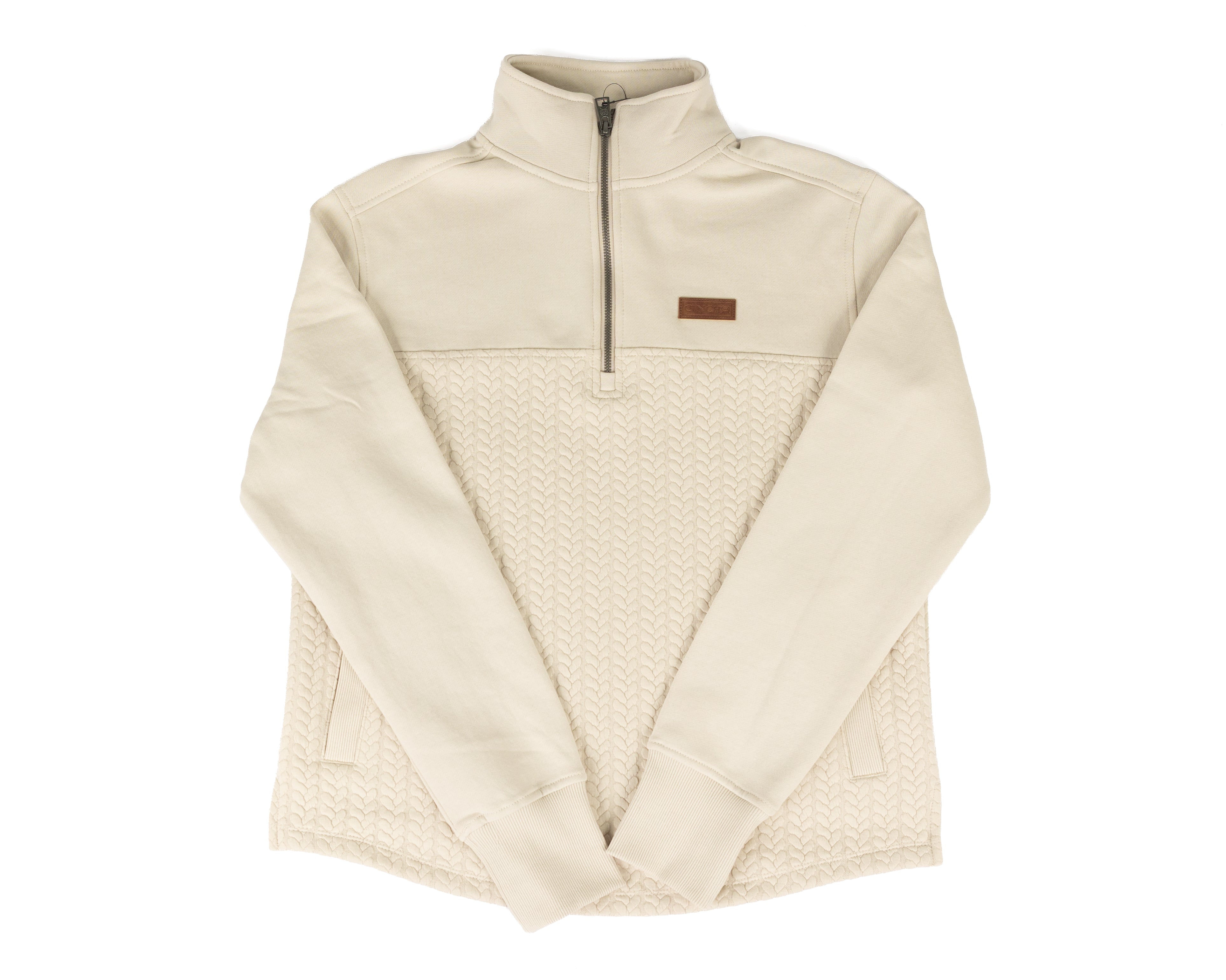 Cinch Women's Cream 1/4 Zip Pullover MAK9936001