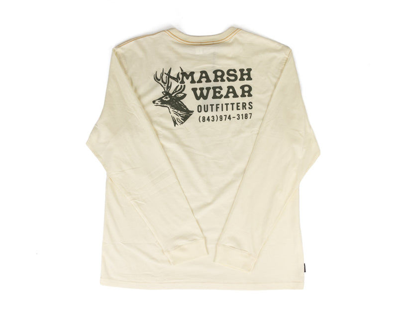 Marsh Wear Men's Long Sleeve Natural Outfitter Shirt MWT2052