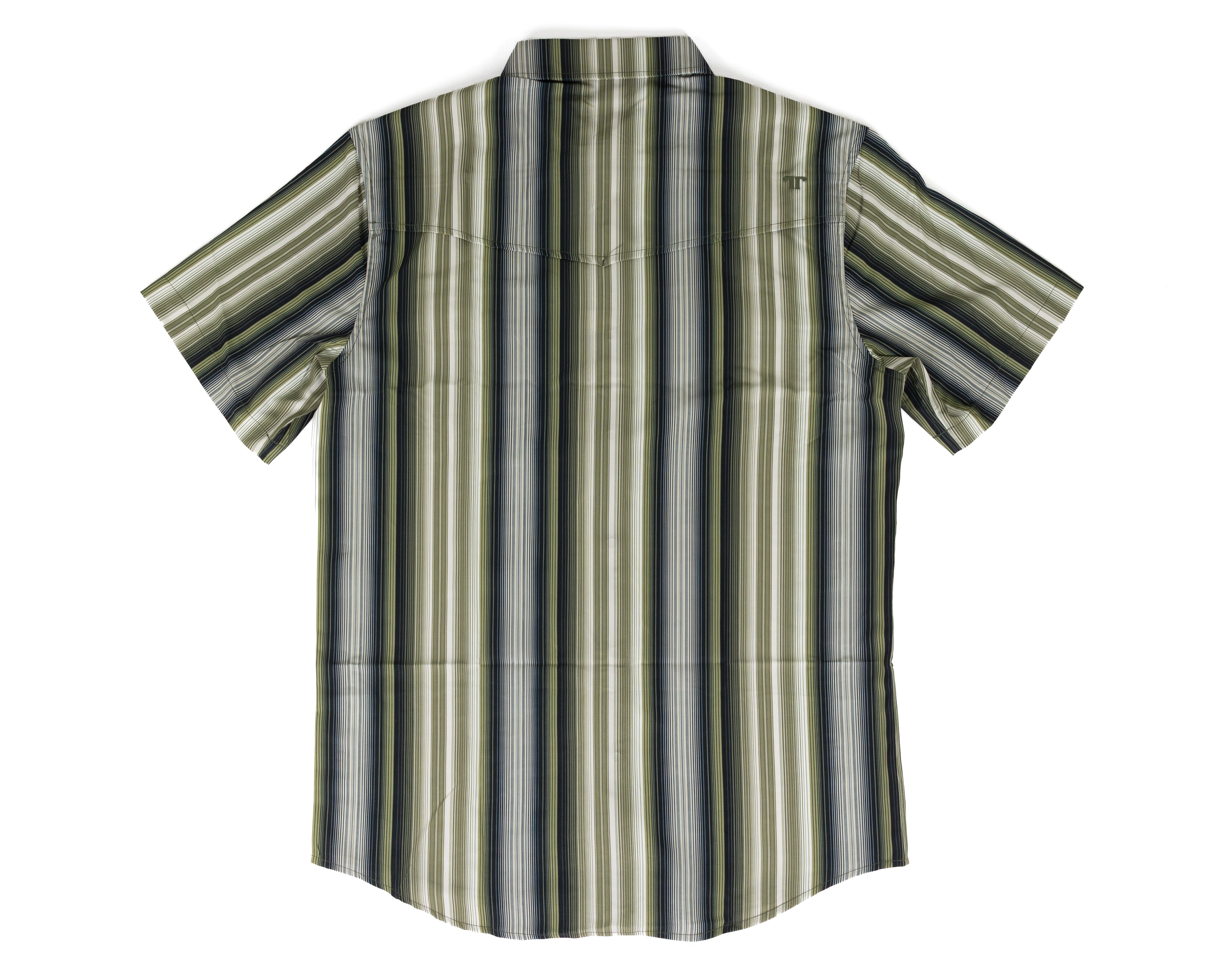 Ferrell Men's Short Sleeve "The Harrison" Pearl Snap In Green FPS1026185