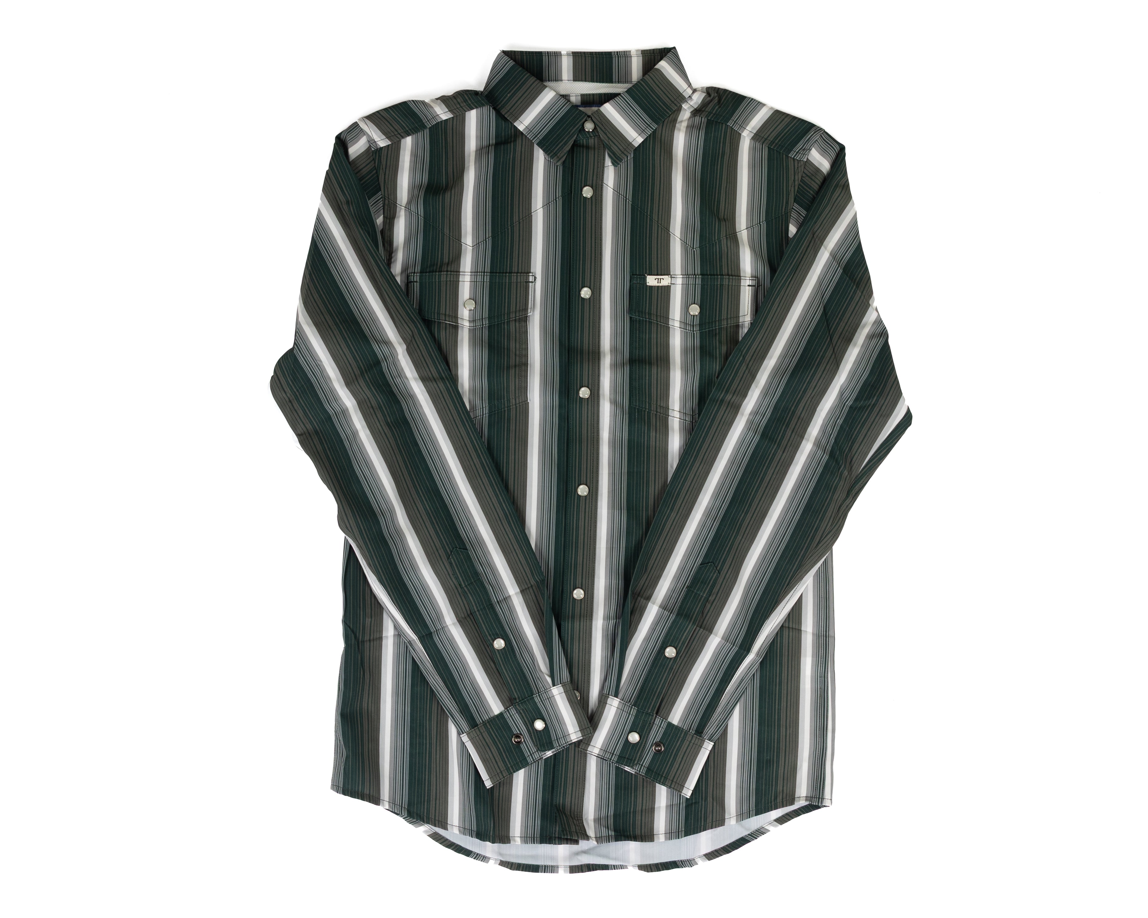 Ferrell Men's Long Sleeve "The Tristan" in Black Snap Shirt FPL1026183