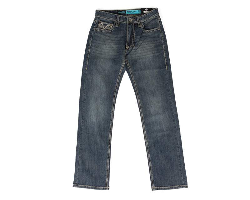 Rock and Roll Men's Revolver Slim Straight Stretch Denim Jeans BM1RD09812