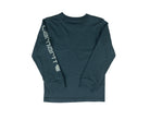 Carhartt Boy's Long Sleeve Dark Teal Pocket T-shirt CA6885HV1W-CA66