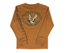 Carhartt Boy's Brown Long Sleeve Duck Pocket Tee CA6893D15-CA66