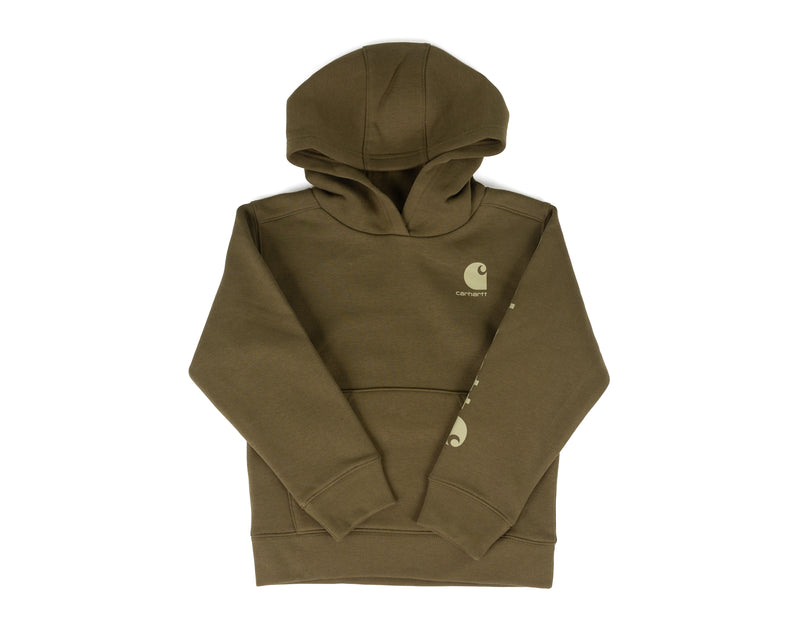 Carhartt Boy's Dark Olive Hoodie (4-7) CA6908GN6-CA66