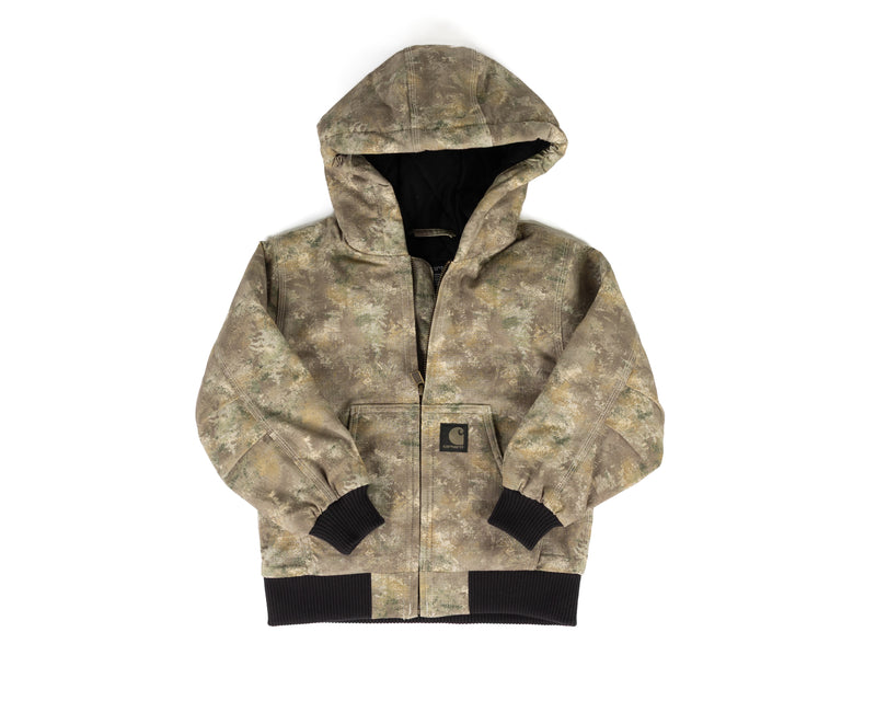 Carhartt Boy's Camo Canvas Insulated Jacket (XXS-S) CP8600CR39