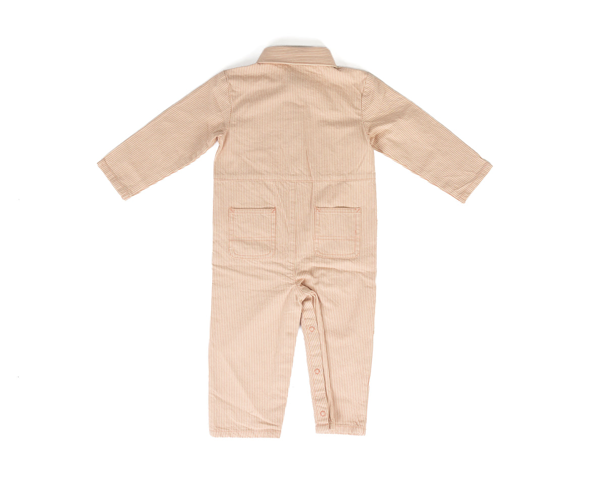 Carhartt Girl's Dusty Pink Twill Stripe Coveralls (3M-24M) CM5431CP54-UT5