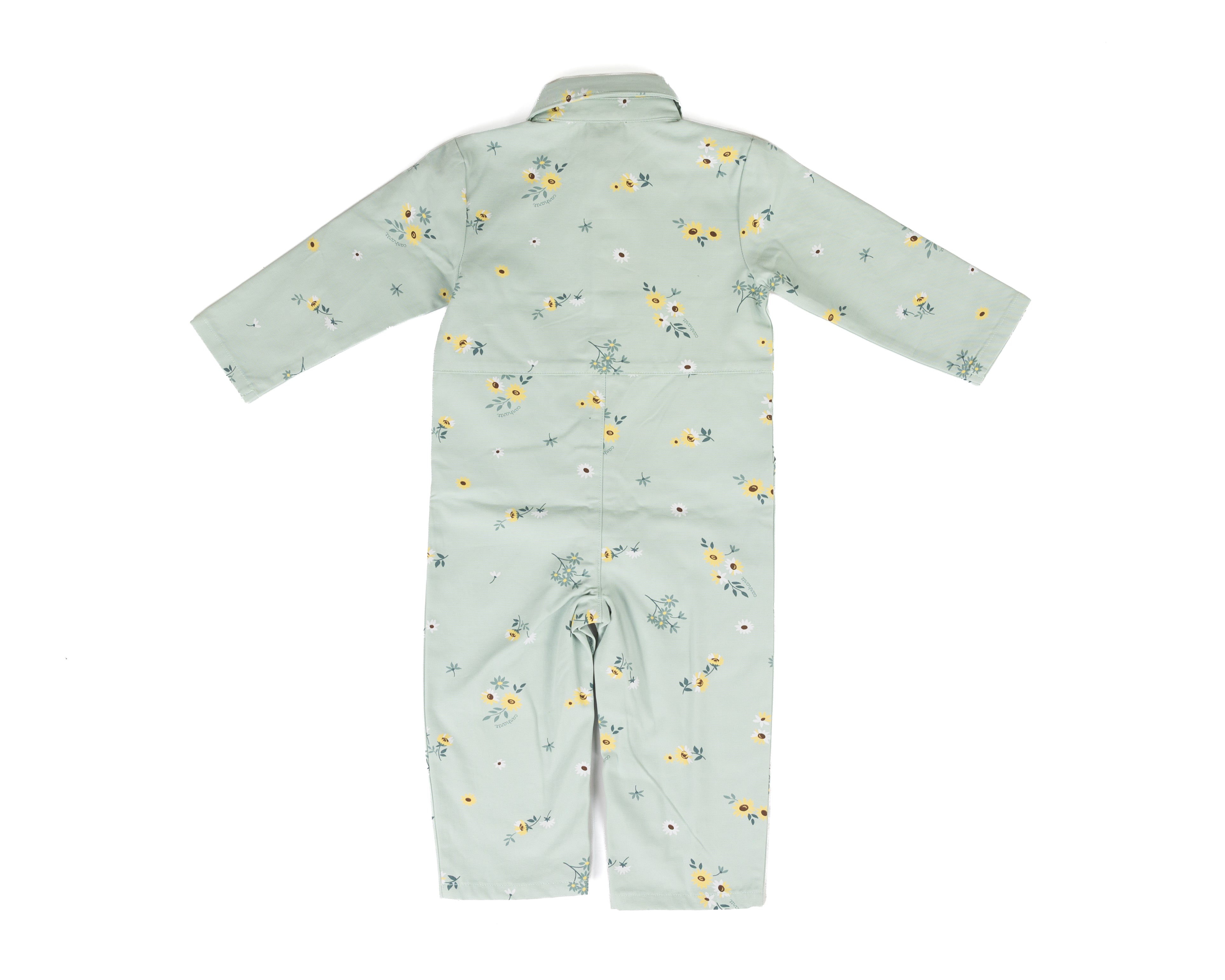 Carhartt Girl's Blue Haze Floral Coveralls (3M-24M) CM9778B351-LN1