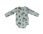 Carhartt Boy's Slate Bodysuit with Dogs Printed All Over CA6864HV6-AF1