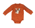 Carhartt Boy's Long Sleeve Heather Brick Onesie CA6850RG0H-AF1