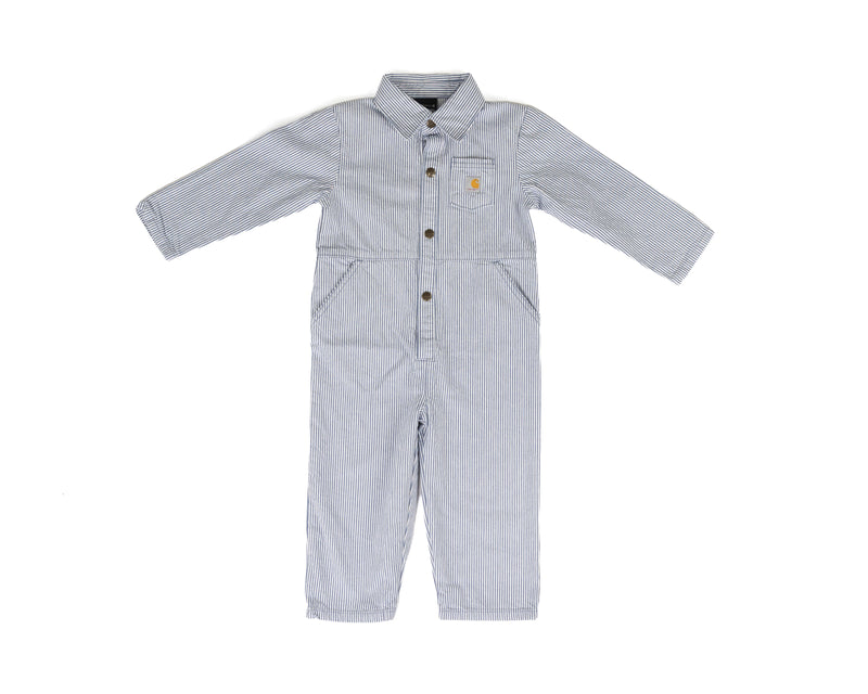 Carhartt Boy's Blue Striped Twill Coveralls (2T-4T) CM5431HS2