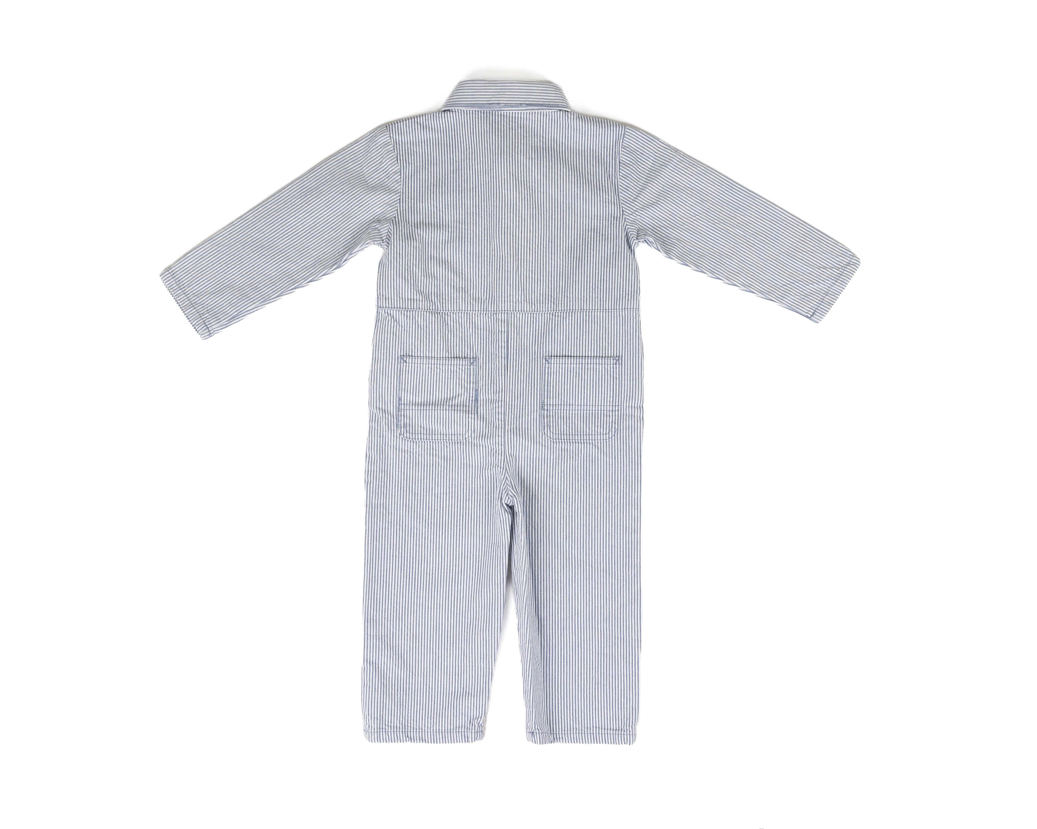 Carhartt Boy's Blue Striped Twill Coveralls (2T-4T) CM5431HS2