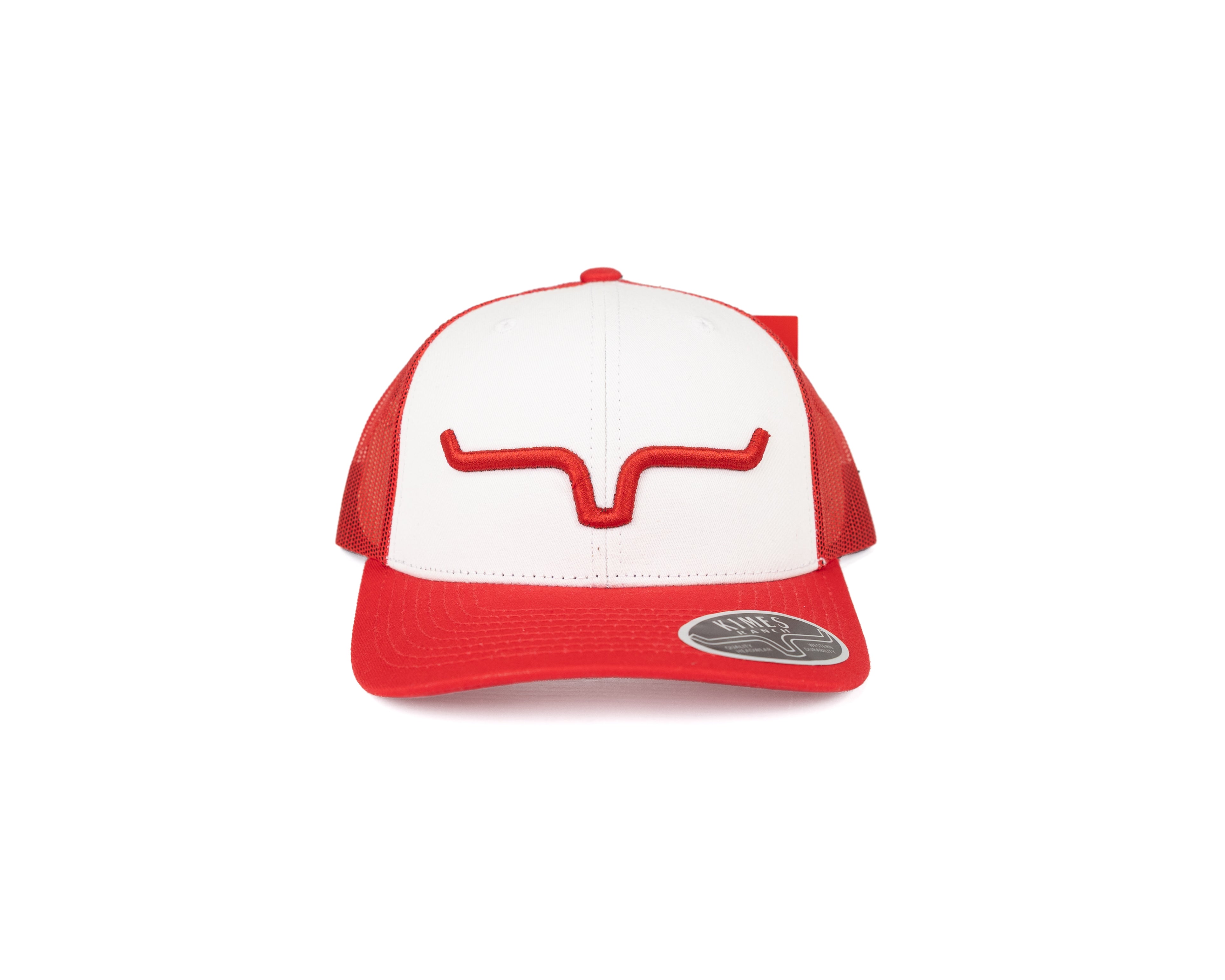 Kimes Ranch Men's White and Red Weekly Snapback 