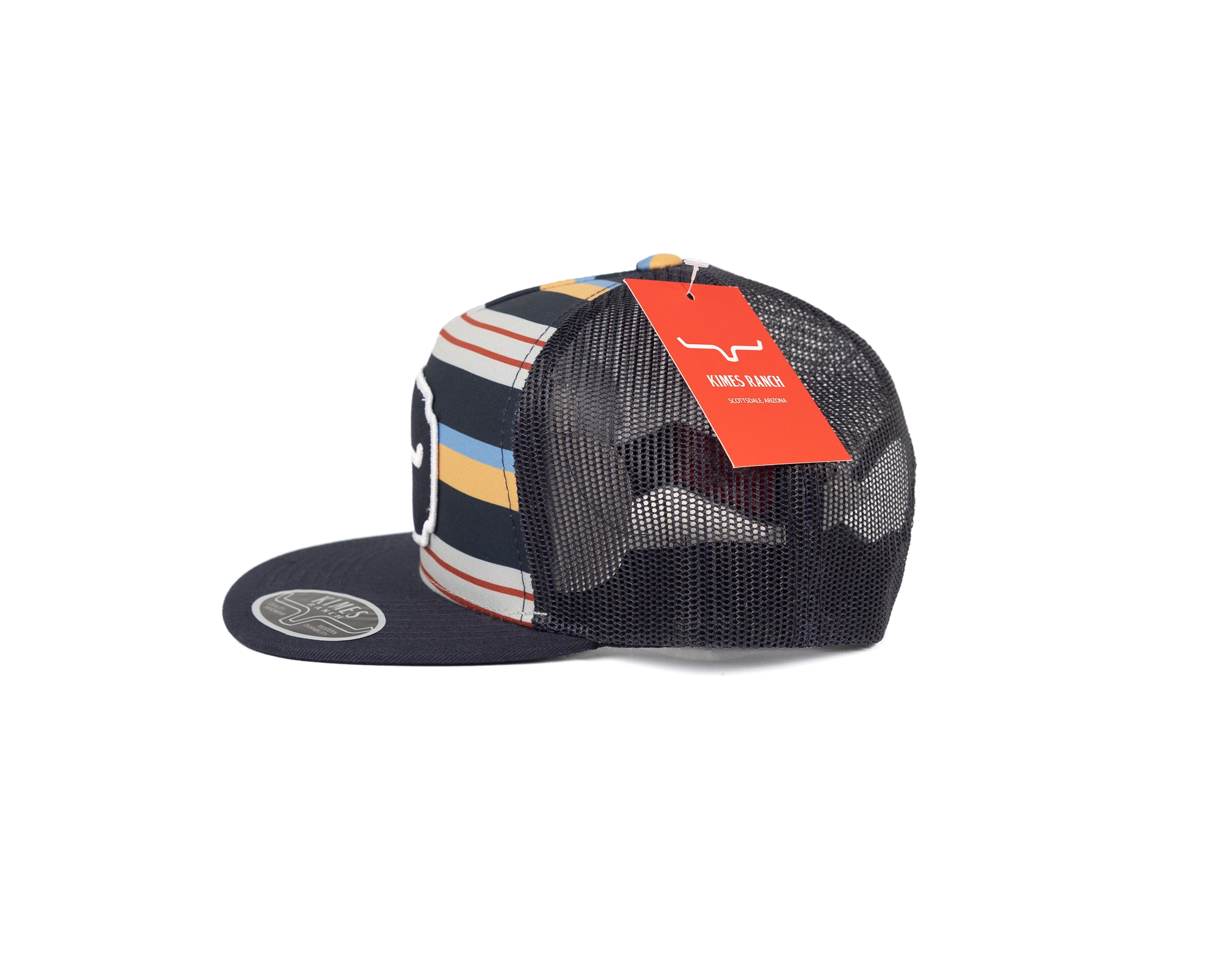 Kimes Ranch Men's Nic Navy Striped Snapback NIC-NAVY