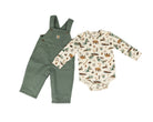Carhartt Boy's Long Sleeve Bodysuit with Overall Set CG8146GN7-AF1