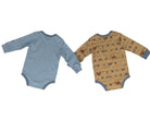 Carhartt Boy's Dark Khaki 2 Piece Farm Printed Onesies CG8134CT06-AF1