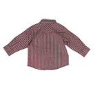 Little Boy's Wrangler Red Stripe Long Sleeve Printed Western Snap Shirt 112381494