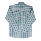 Men's Wrangler George Strait Blue Plaid Button Down Shirt 112381965