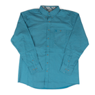 Men's Wrangler George Strait Teal Geo Print Button Down Shirt 112381971