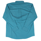 Men's Wrangler George Strait Teal Geo Print Button Down Shirt 112381971