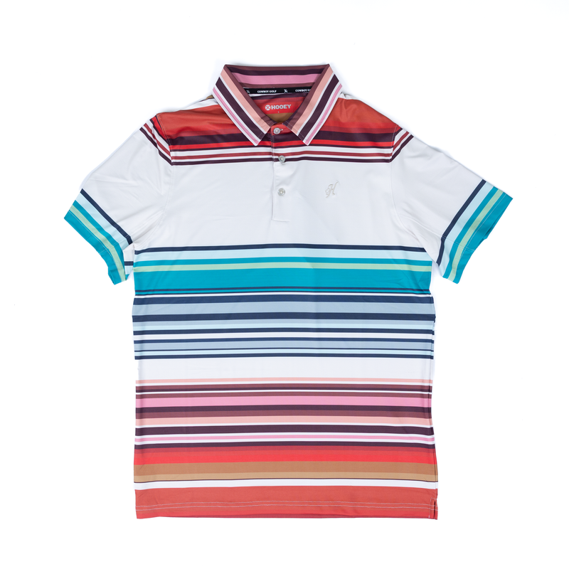 Men's Hooey Gardenia Weekender Multicolor Short Sleeve Polo HP2601SP