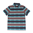 Men's Hooey Striped Aztec Multicolor Polo HP2602AZBK