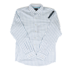 Men's Wrangler Cody Johnson Blue Striped Button Down Shirt 112381548