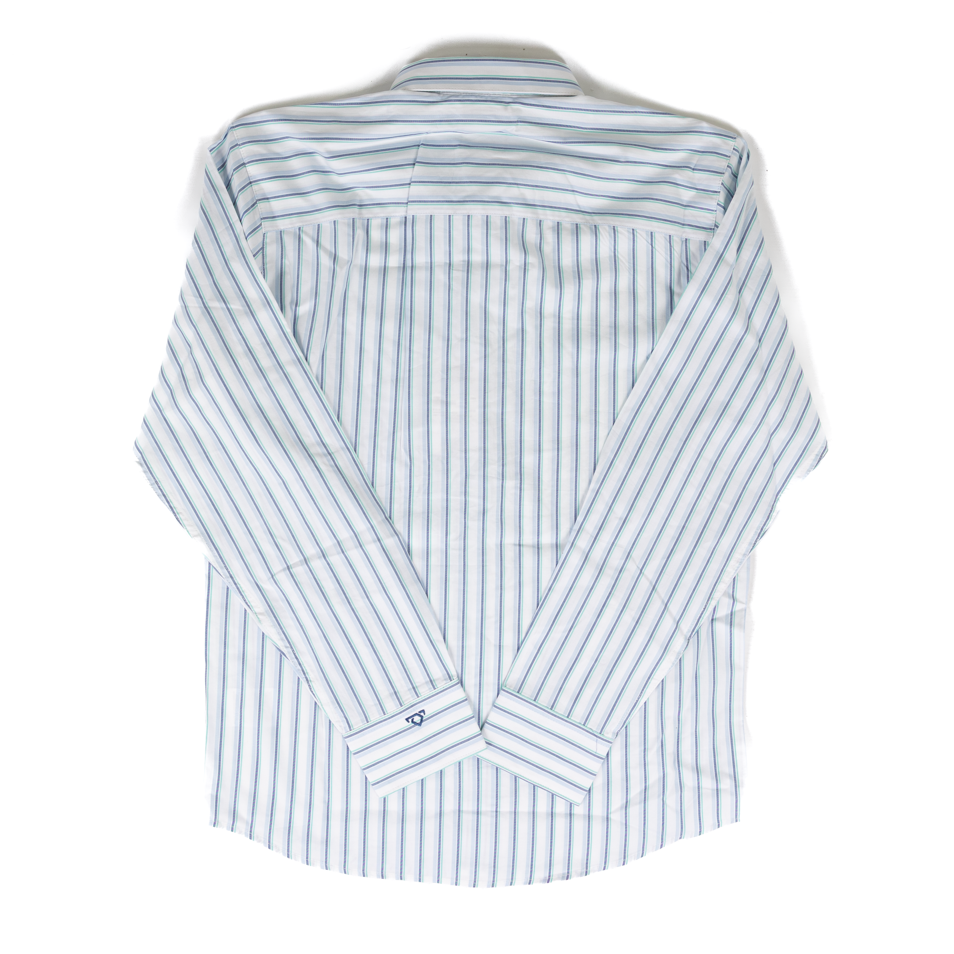 Men's Wrangler Cody Johnson Blue Striped Button Down Shirt 112381548
