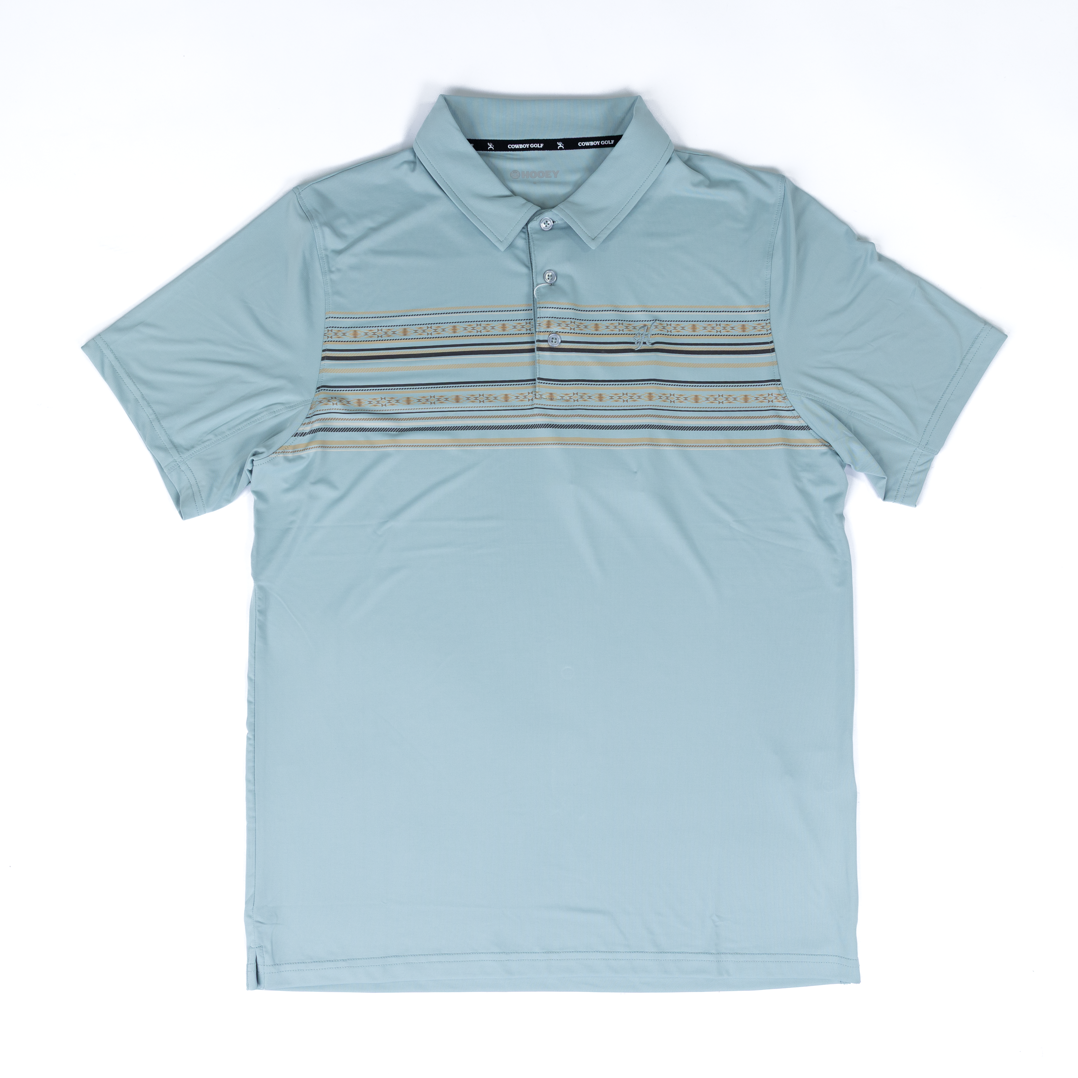 Men's Hooey Cloud Blue Weekender Short Sleeve Polo HP2601LTBL
