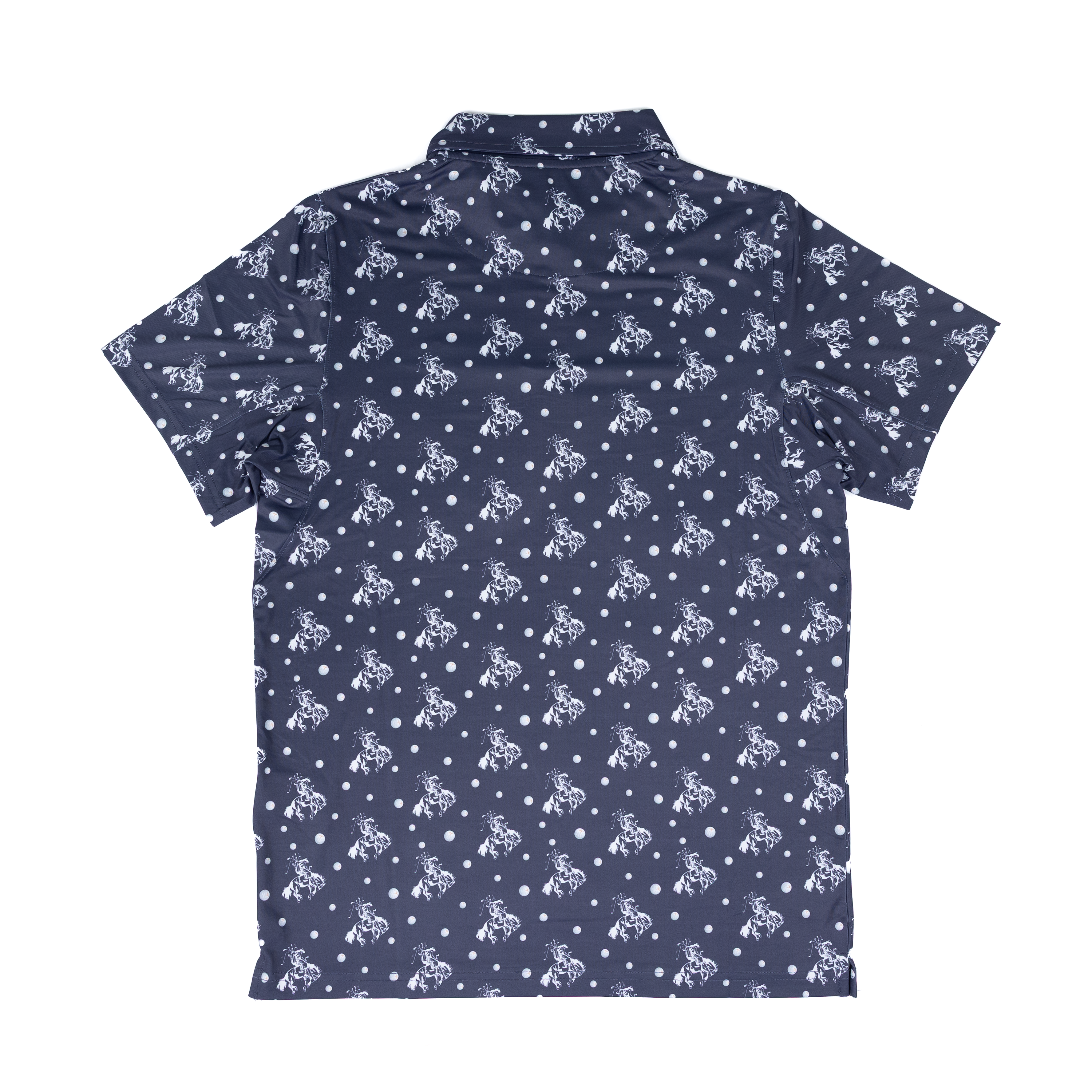 Men's Hooey Weekender Inkwell White Cowboy Golf Logo Polo Shirt HP2601NVPR