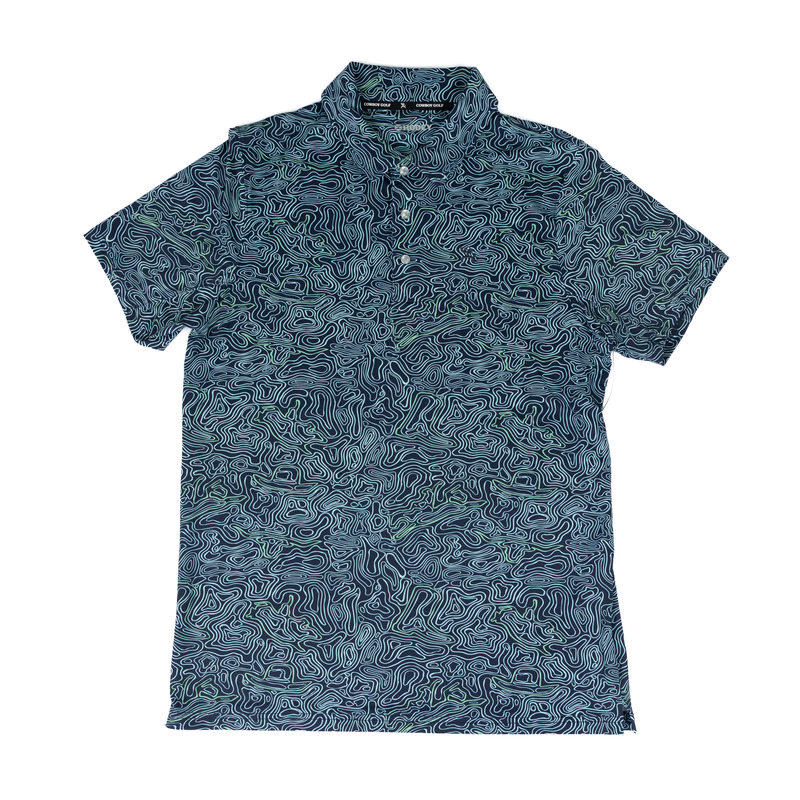 Men's Hooey Drive Inkwell Polo Shirt HP2602NVBL