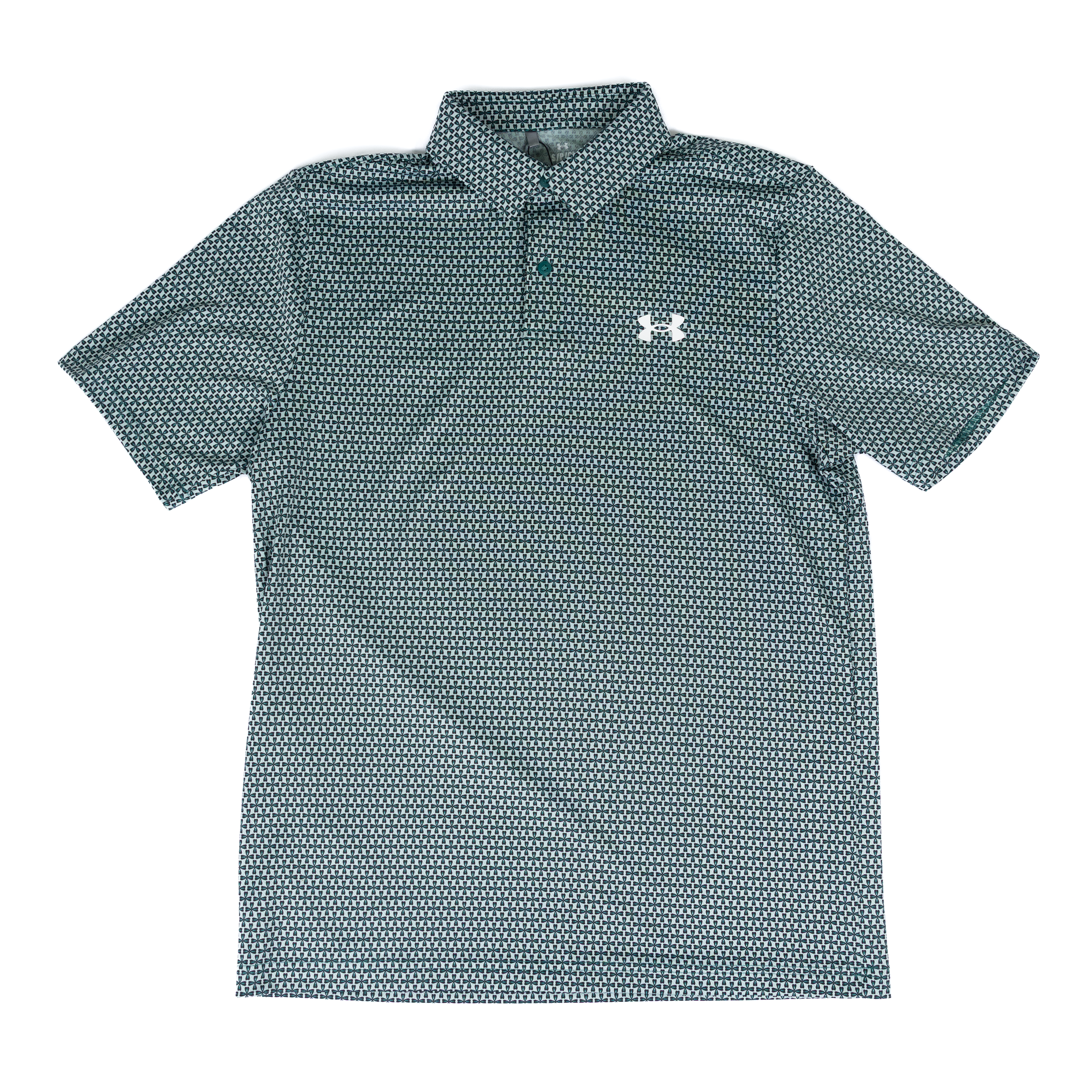 Men's Under Armour Green Matchplay Printed Polo 6009800-477