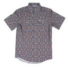 Men's Ferrell Bennett Brown Short Sleeve Snap Shirt FPS1026011