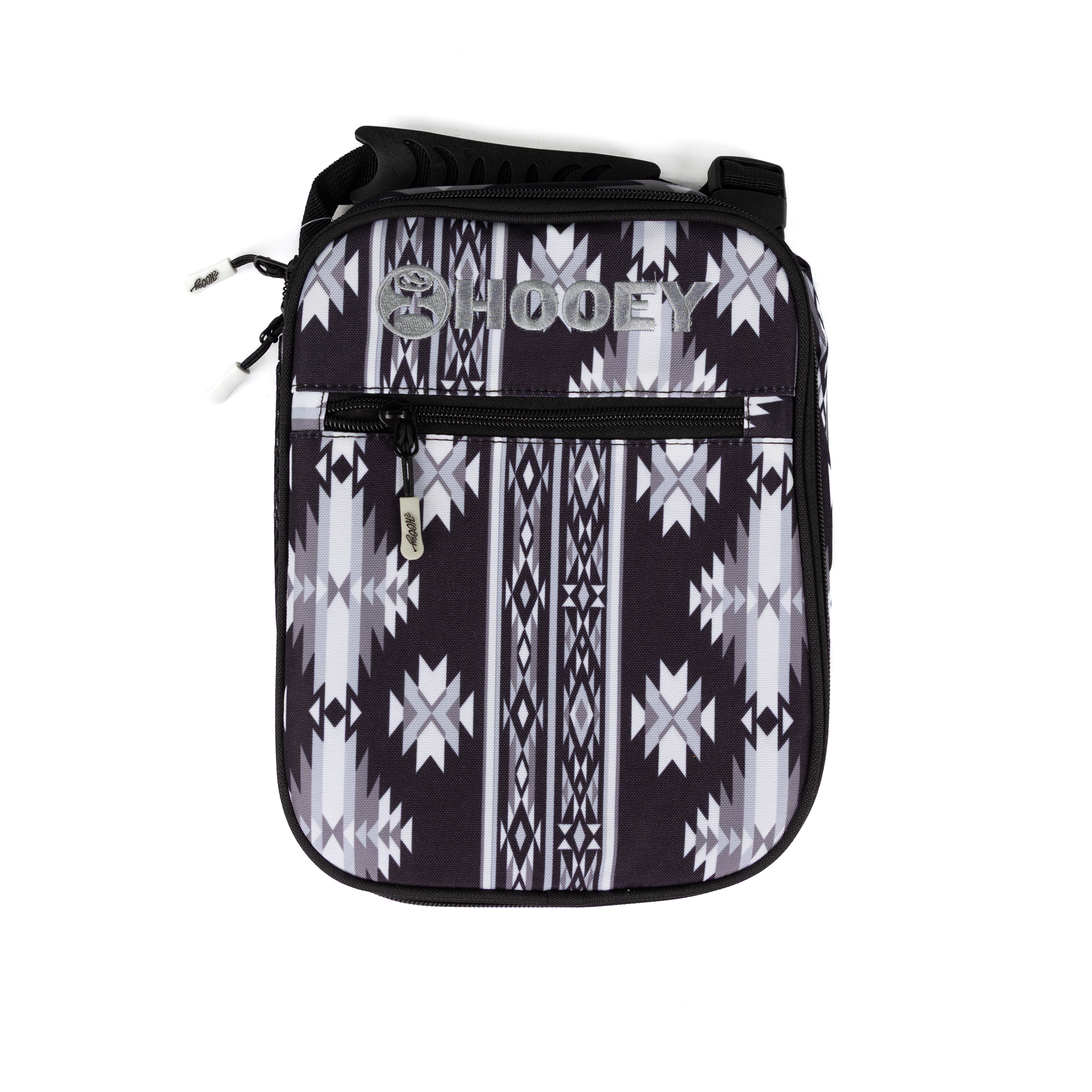 Hooey Black and Gray Aztec Lunchbox HLB2601AZBK