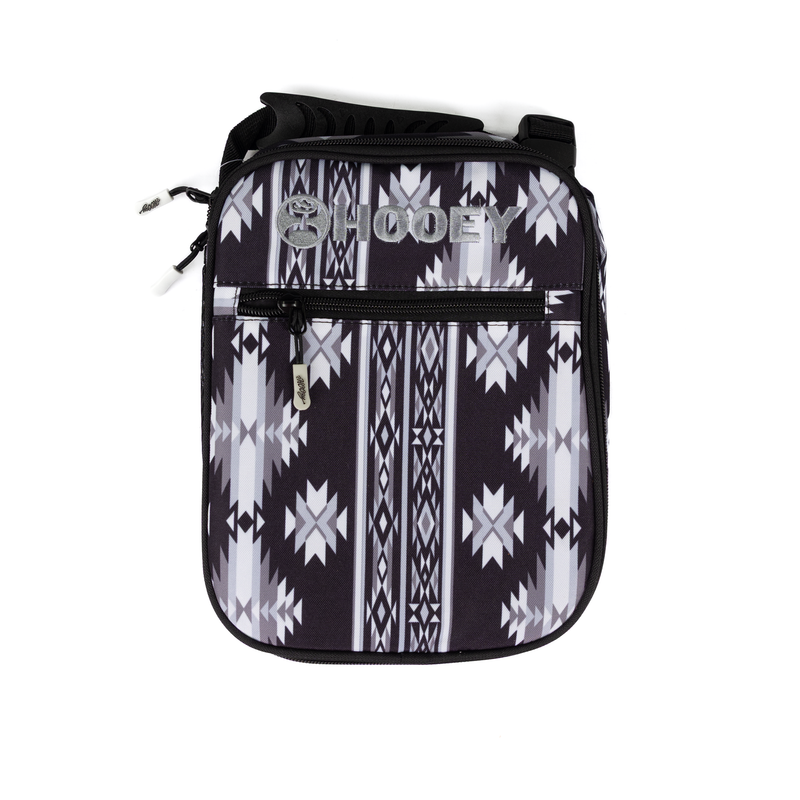 Hooey Black and Gray Aztec Lunchbox HLB2601AZBK