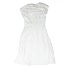 Women's White Twofer Floral Lace Dress SP0976