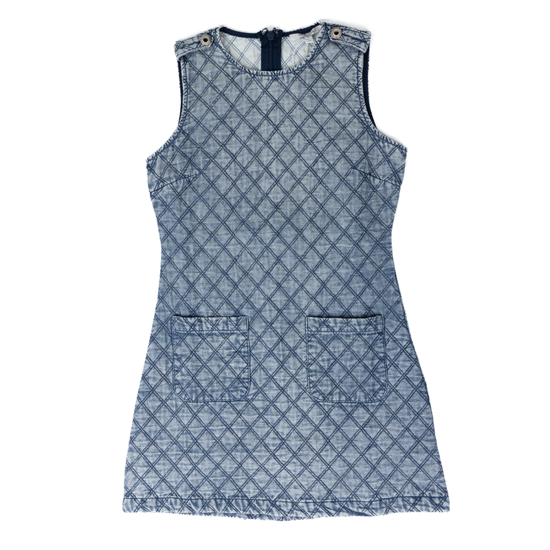 Women's Sleeveless Denim Quit Dress SP0984